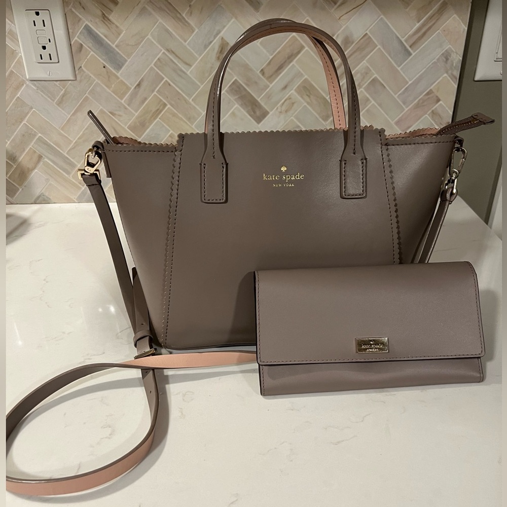 Kate spade crossbody tote and wallet